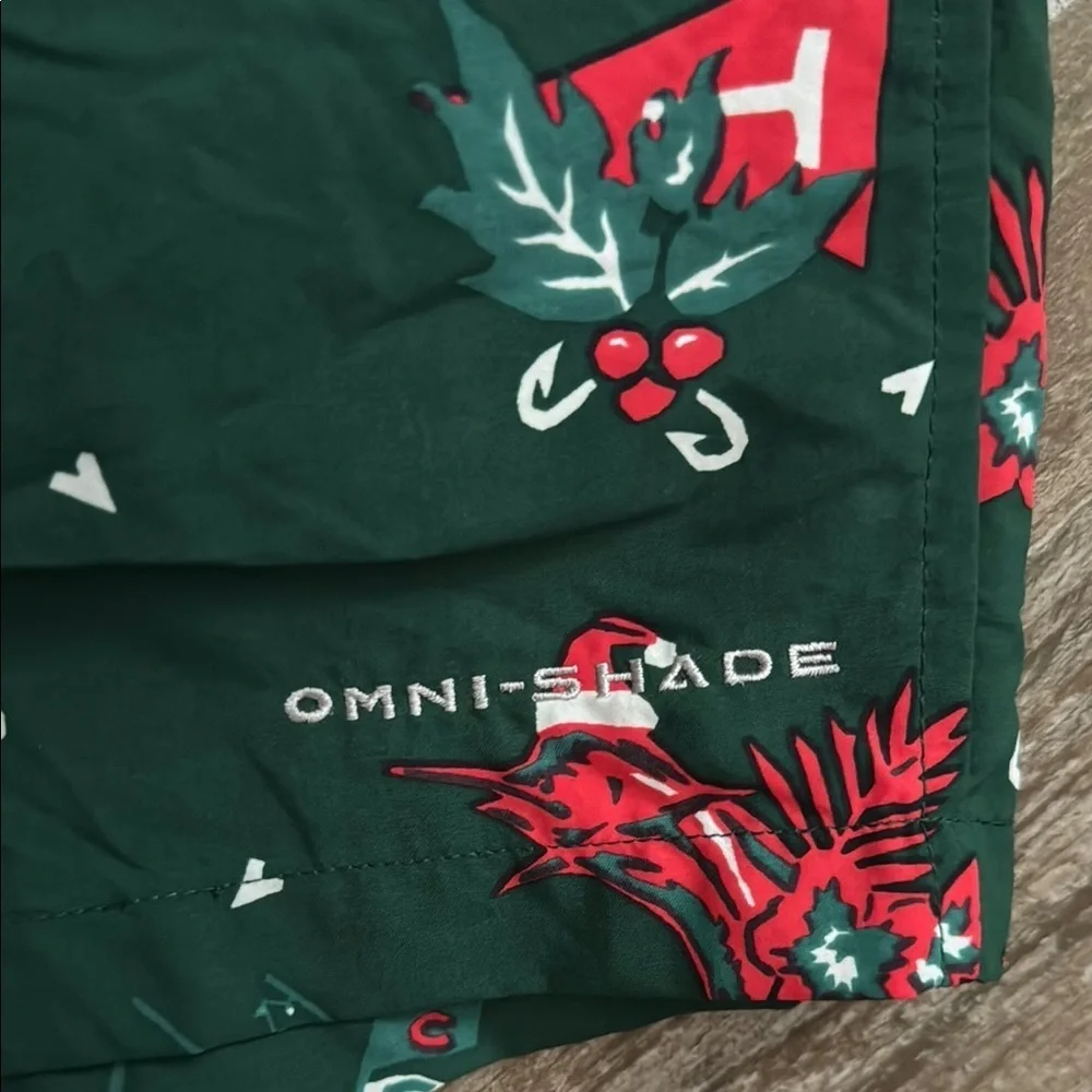 Columbia Green and Red Swim Trunks PFG